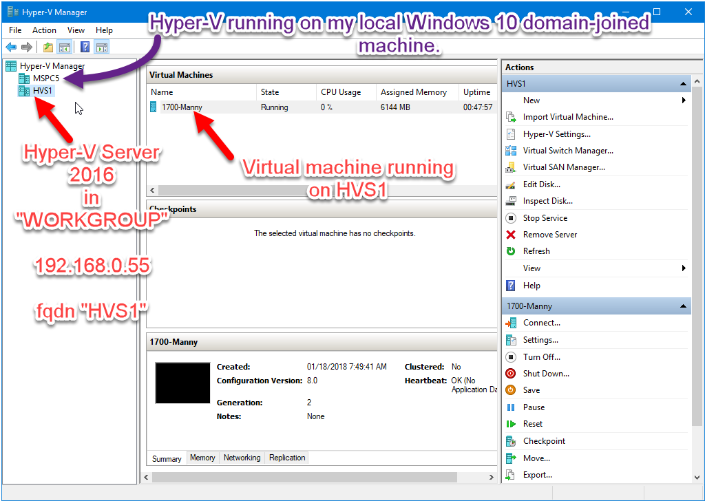 how to install hyper-v management tools windows 10